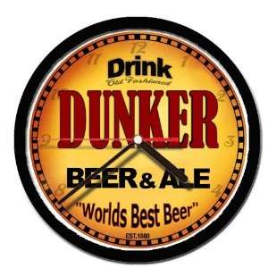  DUNKER beer and ale cerveza wall clock 