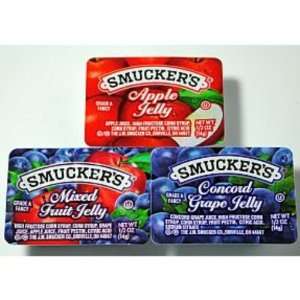  Smuckers Jelly Jam Assortment grape, apple, mixed Case 