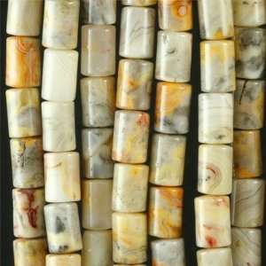  12mm Crazy Lace Agate Barrel Beads Arts, Crafts & Sewing