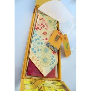 Mens Silk Ties Handcrafted Brocade Silk Necktie 100% Handmade With 
