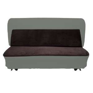 Acme U105 X161S Front Dark Charcoal Smooth Scottsdale Velour Bench 