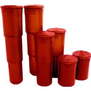  6 Pack Smart Parts 140 Round Transpod Tubes Pods   Red 