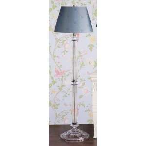  Battersby Floor Lamp with Lucille Shade in Satin Nickel 