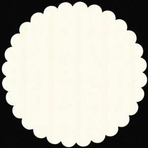  Md. Scallop Circle/Creampuff 11.5 Bazzill Cardstock With 