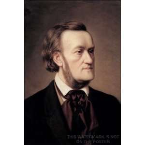  Richard Wagner Portrait, by Casar Willich   24x36 Poster 