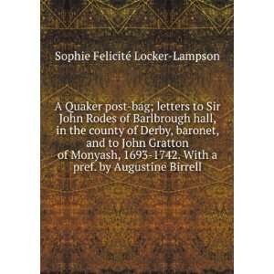   Birrell Sophie FelicitÃ© Locker Lampson  Books