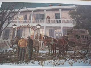 Boerne Texas Ye Kendall Inn Historic Print Jodie Boren Abilene Artist 