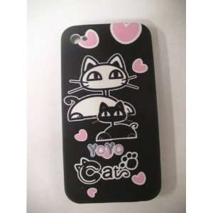  Iphone 4 Yoyo Cat Style Rubberized Protective Case Cell 