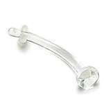 16G Clear Eyebrow Tragus Retainer Wholesale Lot of 10  