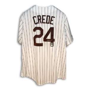  Joe Crede Chicago White Sox Autographed Pinstripe Jersey 