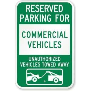   Towed Away (with Car Tow Graphic) High Intensity Grade Sign, 18 x 12