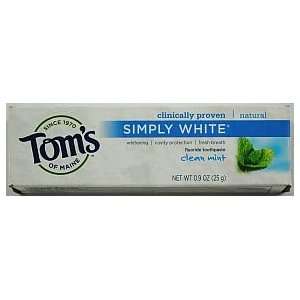 Toms of Maine Tothpaste Clean Mint Flavor (Travel Size)
