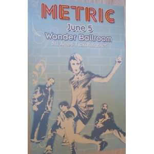  Metric Poster   Concert Fantasies Emily Haines