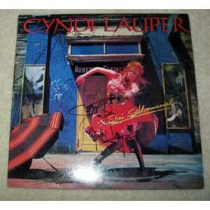 CYNDI LAUPER autographed SIGNED #1 Record *PROOF 