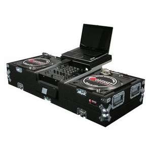   CGSBM12 Carpeted Glide Style DJ Turntable & 12 inch Mixer Coffin