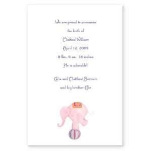  Teeter Totter Birth Announcement 