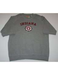 IU Indiana University Izod Mens Short Sleeve Sweatshirt   Size Large 