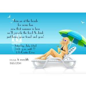  Lounging Beachside Invitations