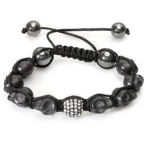 Beaded Crystal Bracelet Pave Mens Ladies Unisex Hip Hop Style 10 mm 