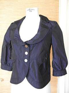 ARMANI COLLEZIONI jacket gr8 styling light wearable 6 iridescent blue 