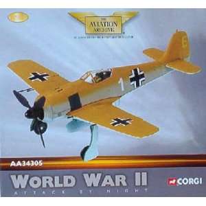  German FW 190A 4 WWII Fighter Diecast by Corgi 172 Toys & Games