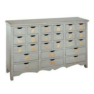 Bedroom Dresser with Storage Drawers   Blue Seashell