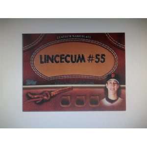    2011 Topps Leather Nameplate Tim Lincecum Giants