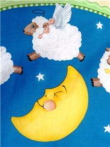 New Lamb Panel Fabric Sun Moon Baby Nursery Sheep  