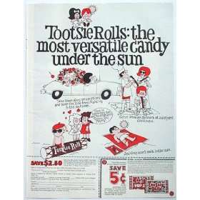  1969 Tootsie Rolls Candy Print Ad (999)