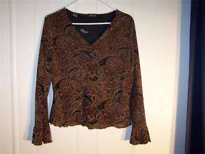 Jaipur Womans Size Small 4 6 to Medium 8 10 Semi sheer with Sparkle 