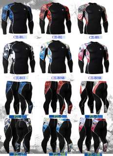 Mens womens best baselayer skin compression tights pants S~2XL running 
