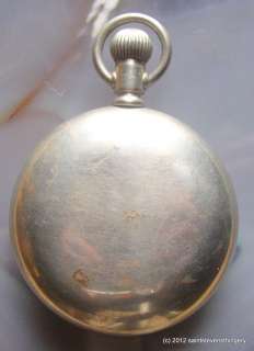 1899 Elgin 17 Jewel 18 Size Pocket Watch Needs Service  