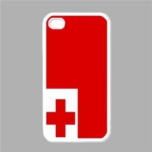  Tonga Flag White Iphone 4   Iphone 4s Case Office 