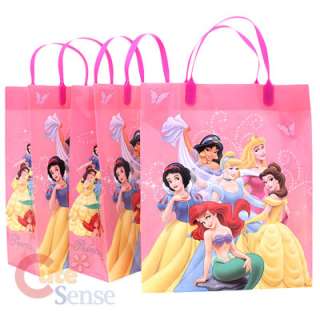 Disney Princess Party Gift Bag Set of 3 Plastic / Reusable Tote Bag 