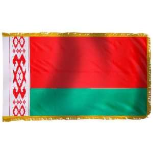  Belarus Flag 5X8 Foot Nylon PH and FR Patio, Lawn 