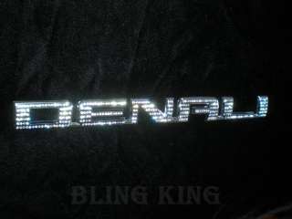 GMC DENALI Iced Out Emz Swarovski crystal chrome emblem  