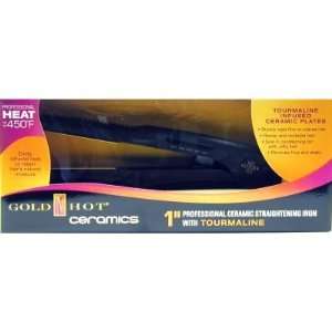  Belson Gold N Hot Ceramic Iron Straight 1 with Tourmaline 