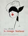 Le Rouge Baiser poster by Rene Gruau original (Blindfol.​