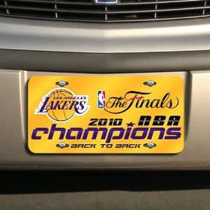   Back to Back Champs Mirrored License Plate 