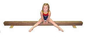 Gymnastics 8 Balance Beam Tan with 12 Risers  