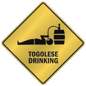  ONLY  TOGOLESE DRINKING  CROSSING SIGN COUNTRY TOGO 