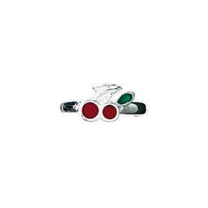  Sterling Silver Cherry Toe Rings Jewelry