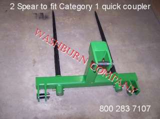 Hay bale prong 2  48 spears for Cat 1 quick coupler  