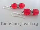 925 Silver Drop Earrings Made With Swarovski Elements F