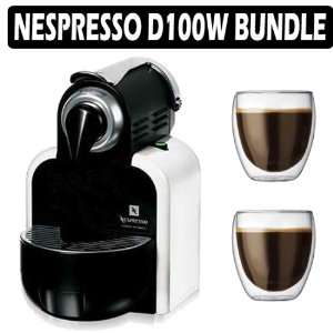  Nespresso D100W Essenza Espresso Machine (Arctic White 