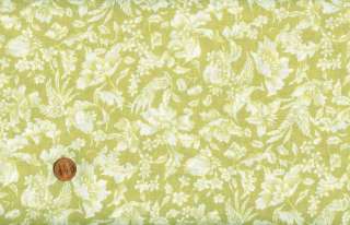 INSPIRED SOFT SAGE GREEN TOILE FLORAL FABRIC  