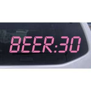 2in X 8.5in Pink    Beer 30 Funny Car Window Wall Laptop 
