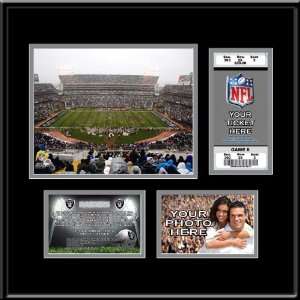  NFL Stadium Ticket Frame   Oakland Raiders Sports 