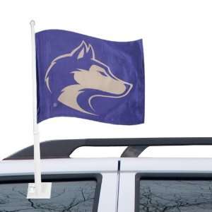   Husky Banners  Washington Huskies Purple Car Flag