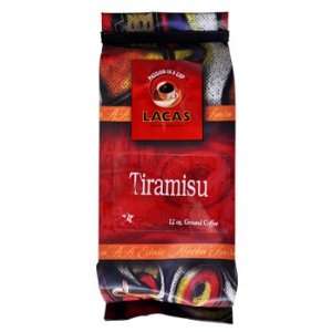  Lacas Coffee Tiramisu Ground Coffee 12oz Bag Kitchen 